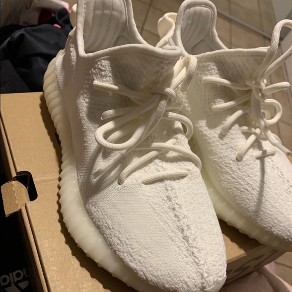 white yeezys size 5